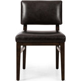 Carlo Leather Dining Chair, Sonoma Black, Set of 2