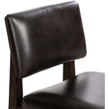 Carlo Leather Dining Chair, Sonoma Black, Set of 2