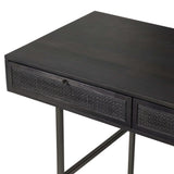 Carmel Desk, Black Wash w/Black Cane