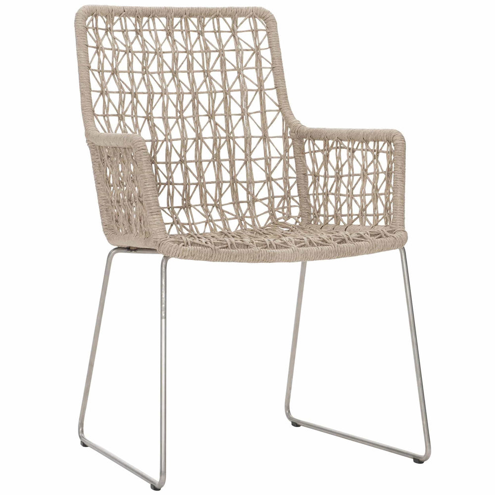 Carmel Outdoor Arm Chair, Hazelnut-Furniture - Outdoor-High Fashion Home