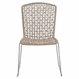 Carmel Outdoor Side Chair, Hazelnut, Set of 2-Furniture - Outdoor-High Fashion Home