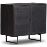 Carmel Small Cabinet, Black Wash-Furniture - Storage-High Fashion Home