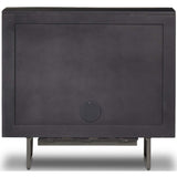 Carmel Small Cabinet, Black Wash-Furniture - Storage-High Fashion Home