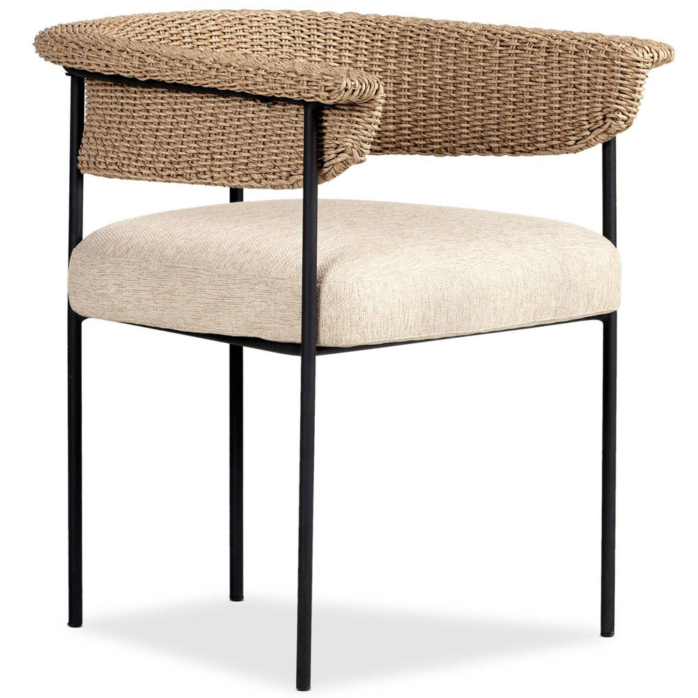 Carrie Outdoor Dining Chair, Ellor Beige-High Fashion Home