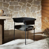 Carrie Outdoor Dining Chair, Ellor Black-High Fashion Home