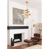 Cass Chandelier, Natural Brass-Lighting-High Fashion Home