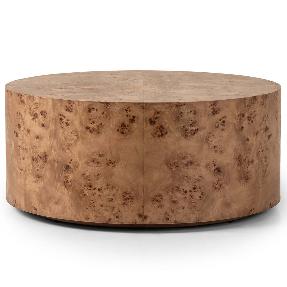 Caya Coffee Table, Caramel Burl-Furniture - Accent Tables-High Fashion Home