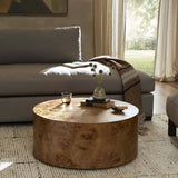 Caya Coffee Table, Caramel Burl-Furniture - Accent Tables-High Fashion Home