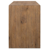 Chalmers Media Console, Weathered Oak-High Fashion Home