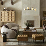 Channing Sofa, Yuma Cream-Furniture - Sofas-High Fashion Home