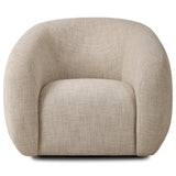 Channing Swivel Chair, Yuma Cream-Furniture - Chairs-High Fashion Home