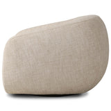 Channing Swivel Chair, Yuma Cream-Furniture - Chairs-High Fashion Home