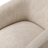 Channing Swivel Chair, Yuma Cream-Furniture - Chairs-High Fashion Home