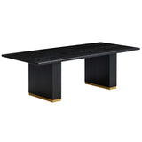 Chelsea Rectangular Dining Table, Black-Furniture - Dining-High Fashion Home