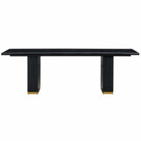 Chelsea Rectangular Dining Table, Black-Furniture - Dining-High Fashion Home