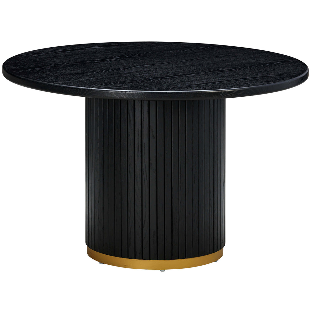 Chelsea Round Dining Table, Black-Furniture - Dining-High Fashion Home