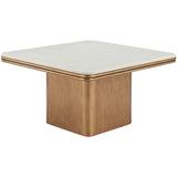 Cher Coffee Table, White Terrazo