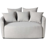 Chloe Media Lounger, Modern Cambric Silver