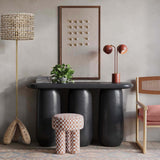 Claire Stool, Brown Checkered-Furniture - Chairs-High Fashion Home