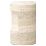 Clementine End Table, Textured Sandy Grey-Furniture - Accent Tables-High Fashion Home