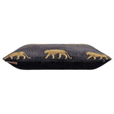 Cloud 9 Rica Embroidered Pillow, Black/Gold