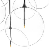 Cluster 7 MIX Chandelier, Black Gunmetal-High Fashion Home