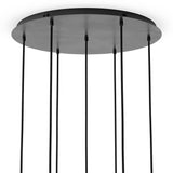 Cluster 7 MIX Chandelier, Black Gunmetal-High Fashion Home