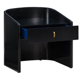 Collins Nightstand, Black-Furniture - Bedroom-High Fashion Home