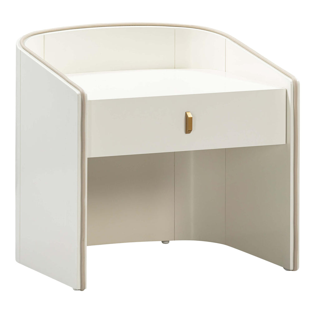 Collins Nightstand, Cream-Furniture - Bedroom-High Fashion Home