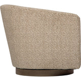 Coltrane Swivel Chair, Austin Latte-Furniture - Chairs-High Fashion Home