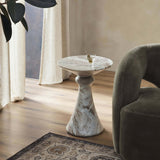 Connie End Table, Sawar Marble-Furniture - Accent Tables-High Fashion Home