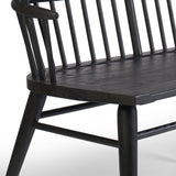 Connor Bench, Black-Furniture - Benches-High Fashion Home