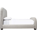 Cora Bed, Subtle Mushroom-Furniture - Bedroom-High Fashion Home