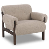 Cora Chair, Hasselt Taupe-Furniture - Chairs-High Fashion Home