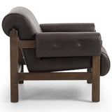 Cora Leather Chair, Conroe Cigar-Furniture - Chairs-High Fashion Home