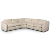 Crawford Power Recliner 5-Piece Sectional, Antigo Natural-Furniture - Sofas-High Fashion Home