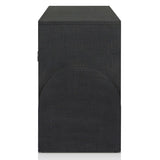 Cressida Sideboard, Black Linen-Furniture - Storage-High Fashion Home