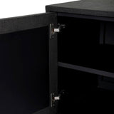 Cressida Sideboard, Black Linen-Furniture - Storage-High Fashion Home