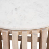 Cyprus Coffee Table, White Marble