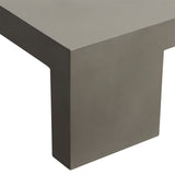 Rivero Outdoor Coffee Table, Grey-Furniture - Accent Tables-High Fashion Home