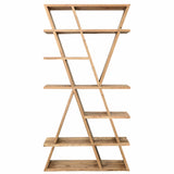 Violet Bookcase, Distressed Natural-Furniture - Storage-High Fashion Home