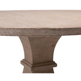 Geniva Round Dining Table, Light Warm Wash-Furniture - Dining-High Fashion Home