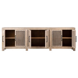 Devina 6 Door Sideboard, Light Warm Wash-Furniture - Storage-High Fashion Home