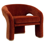 Griselda Chair, Burgandy-Furniture - Chairs-High Fashion Home