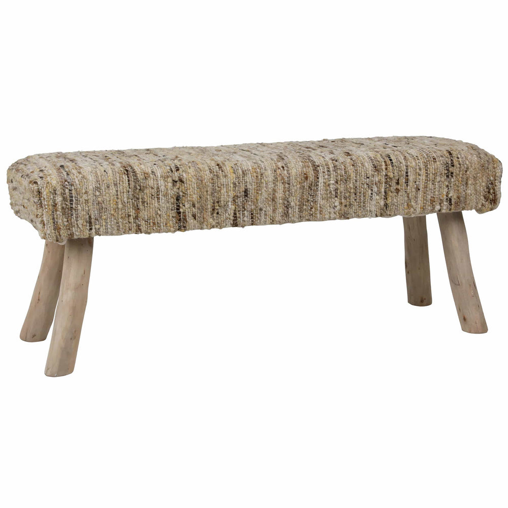 Fidel Bench, Natural-Furniture - Benches-High Fashion Home