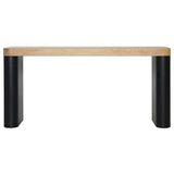 Price Console Table, Natural-Furniture - Accent Tables-High Fashion Home