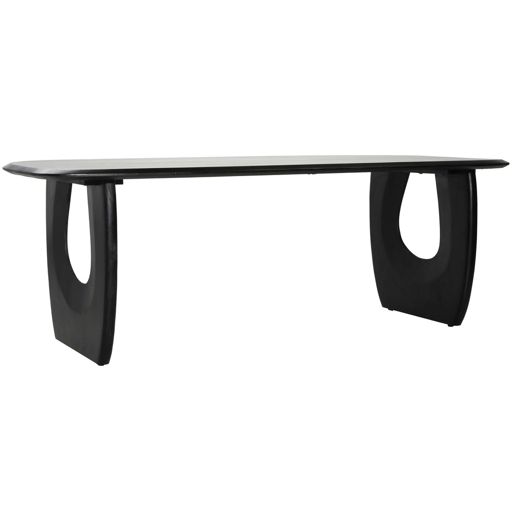 Venetta Dining Table, Black-Furniture - Dining-High Fashion Home