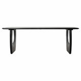 Venetta Dining Table, Black-Furniture - Dining-High Fashion Home