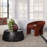 Valda Coffee Table, Black-Furniture - Accent Tables-High Fashion Home