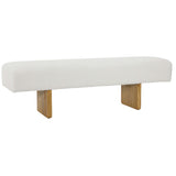 Elina Bench, Ivory-Furniture - Benches-High Fashion Home